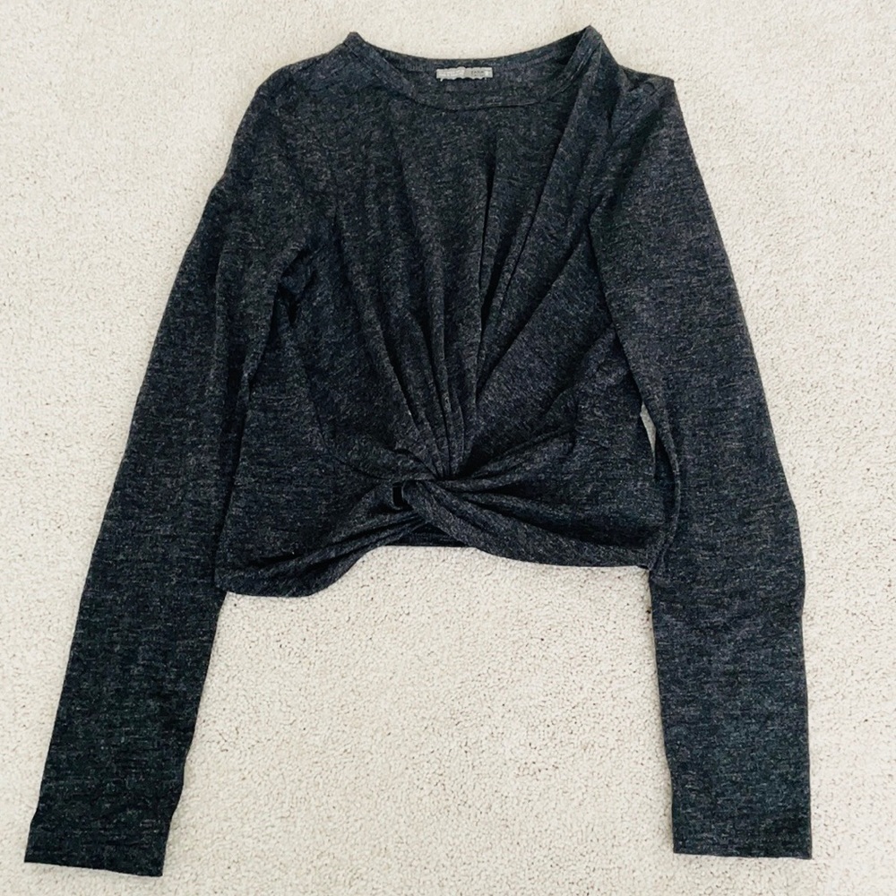 Zara Long Sleeve Crop Top